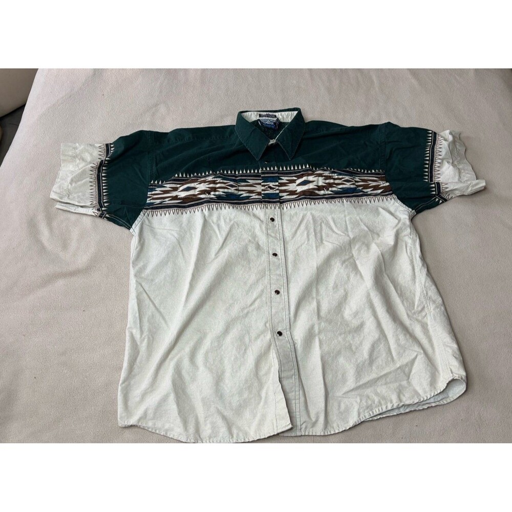 Brooks & Dunn By Panhandle Slim Western Shirt Men's DL Aztec Button-Down